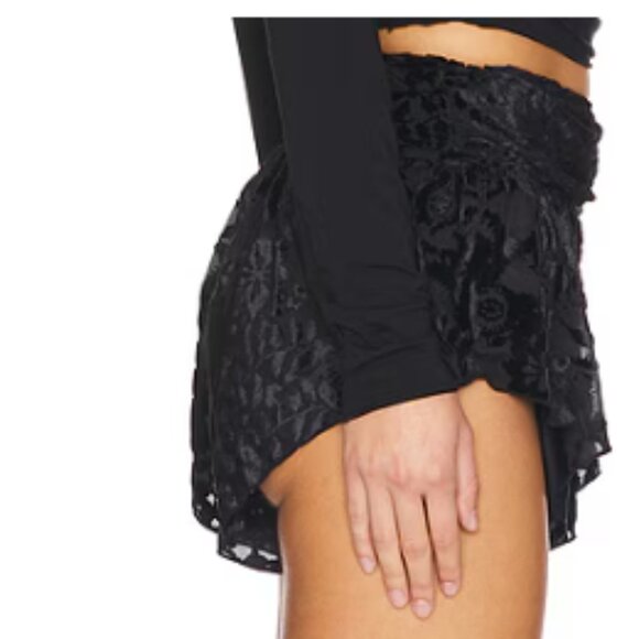 new FREE PEOPLE Snow Angel Micro Shorties / Black Combo 2563 - Picture 7 of 9